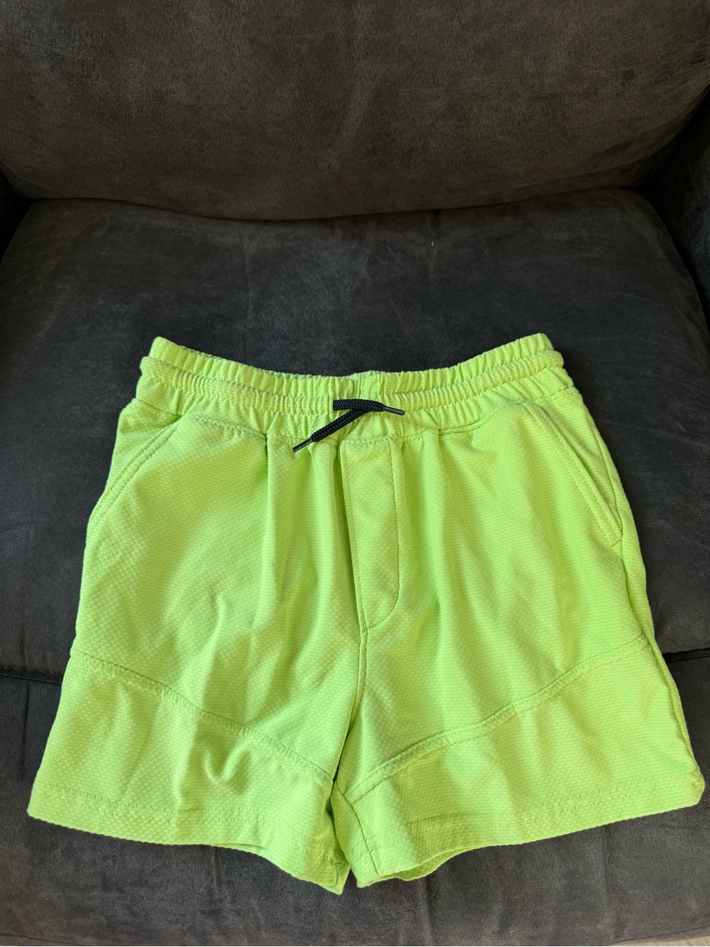 Carter's Bright Lime Green Elastic Waist Shorts